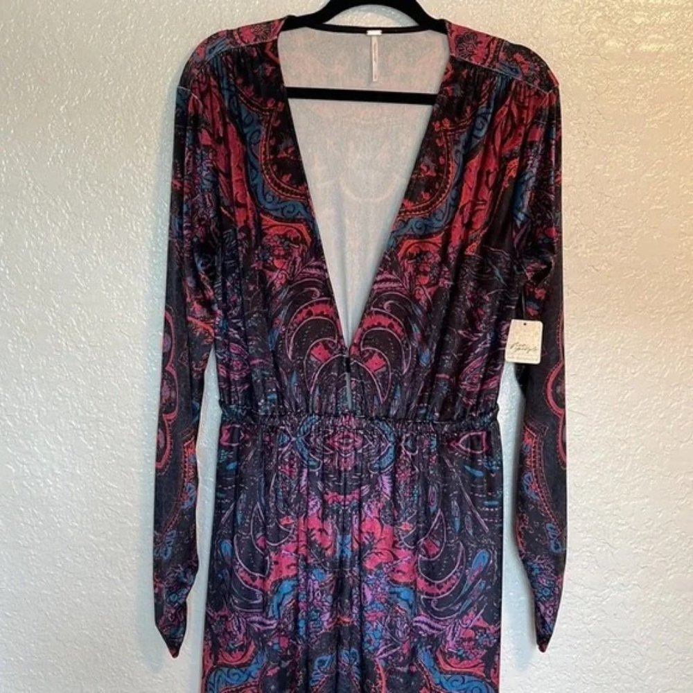✨3x HP✨Free People Giselle Velvet Jumpsuit NWT - Picture 10 of 13